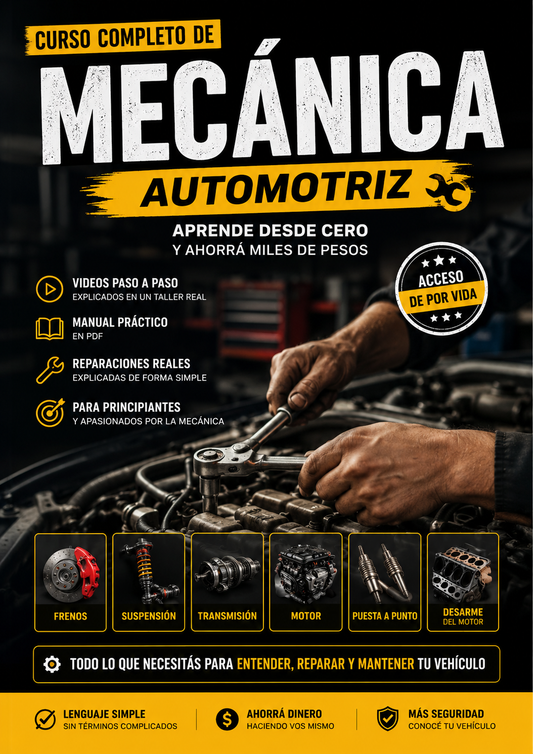 Curso de Mecánica + 4 Bonos - Aprende desde cero
